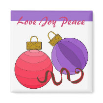 Love Joy Peace - magnet by seashell2 Love Joy Peace - magnet