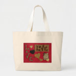 Love Jumbo tote Tote Bags