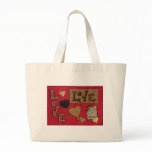 Love Jumbo tote Tote Bags