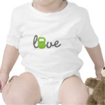 Love Kettlebell Green Bodysuits