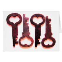 Love Keys Greeting Card cards
