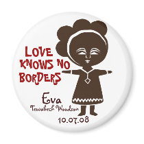 Love Knows No Borders Fridge Magnet