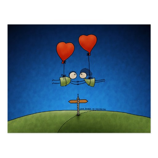 Love Knows No Boundaries Post Cards