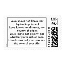 Love knows not Postage postage