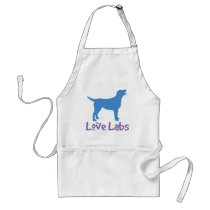 Love Labs (blue and purple) Aprons