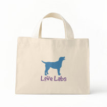 Love Labs (blue and purple) Canvas Bag