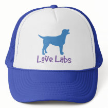 Love Labs (blue and purple) Mesh Hats