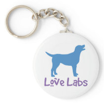 Love Labs (blue and purple) Keychains