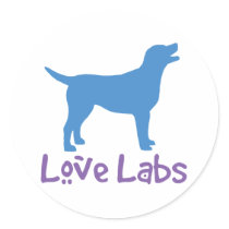 Love Labs (blue and purple) Sticker