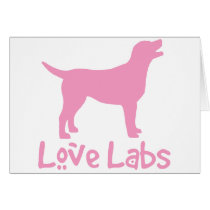 Love Labs (pink) Greeting Card