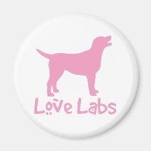 Love Labs (pink) Fridge Magnets