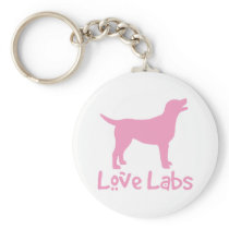 Love Labs (pink) Keychains