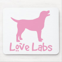Love Labs (pink) Mouse Mats