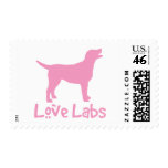 Love Labs (pink) postage