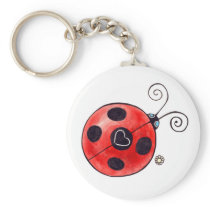 Love Ladybug Keychain keychains