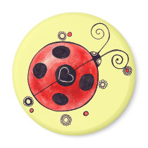 Love Ladybug Magnet magnets