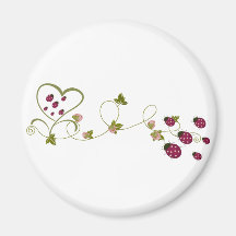 Love Ladybugs Fridge Magnets