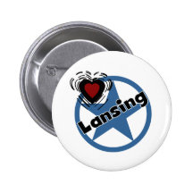 Love Lansing Button