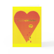 Love left my heart in tears greeting card by DESTINYHUNTER Love left my heart in tears greeting card