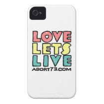 Love Lets Live (Alternate) / Abort73.com Iphone 4 Case-mate Cases