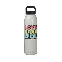 Love Lets Live (Alternate) / Abort73.com Reusable Water Bottle