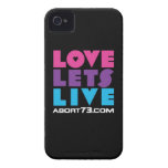 Love Lets Live (Black-3) / Abort73.com iPhone 4 Cover