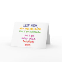 Love letter to Mom cards