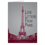 Love Letters From Paris Greeting Cards