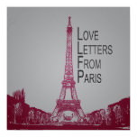 Love Letters From Paris Posters