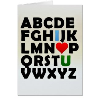 Love Letters Greeting Card