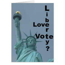 Love Liberty? Vote! Cards