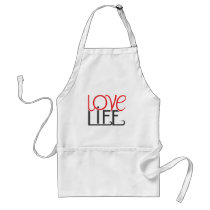 Love Life Apron by floatinglemons Love Life Apron