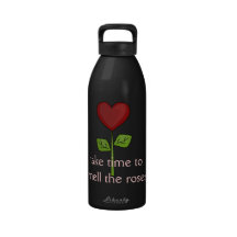Love Life - Blooming Heart Flower Drinking Bottle