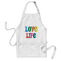 LOVE LIFE! customizable christian message aprons by HolyWords LOVE LIFE! customizable christian message aprons