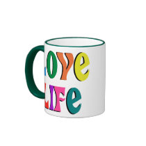 LOVE LIFE! customizable christian message mugs