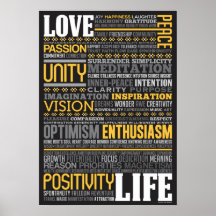 "Love Life" Inspirational Motivational Art Design Print