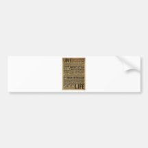 'Love Life' Inspiring & Motivating Products Bumper Sticker