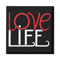 Love Life Magnet by floatinglemons Love Life Magnet