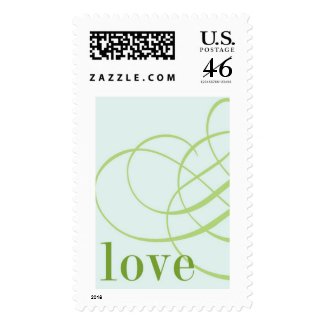 Love Light Green Stamp