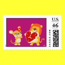Love Lions stamp