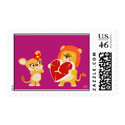 Love Lions stamp by Lioness_Graphics