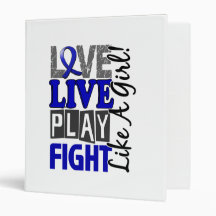 Love Live Play Fight Like A Girl Huntington's Dise Vinyl Binders