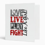 Love Live Play Fight Like A Girl Juvenile Diabetes Vinyl Binder