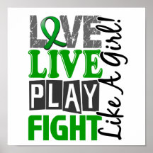 Love Live Play Fight Like A Girl Kidney Disease Posters