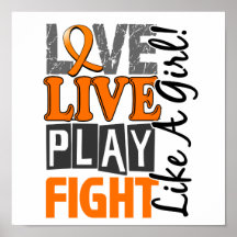 Love Live Play Fight Like A Girl Multiple Sclerosi Print