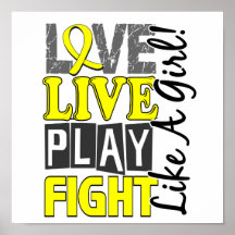 Love Live Play Fight Like A Girl Sarcoma Print