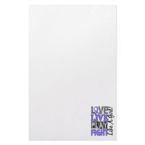 Love Live Play Fight Like A Girl Stomach Cancer Stationery Design