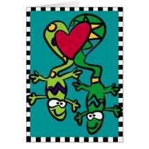 Love Lizards Greeting Card