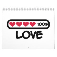 Love loading hearts calendar