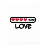 Love loading hearts post cards